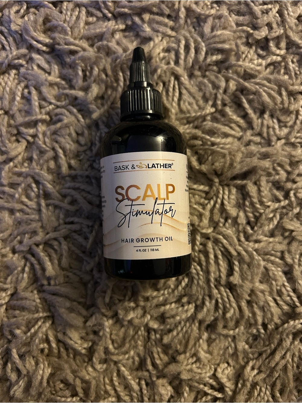 Scalp Stimulator Hair Growth Oil - Black